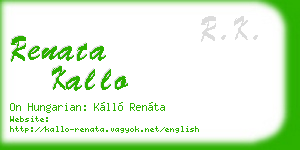 renata kallo business card
